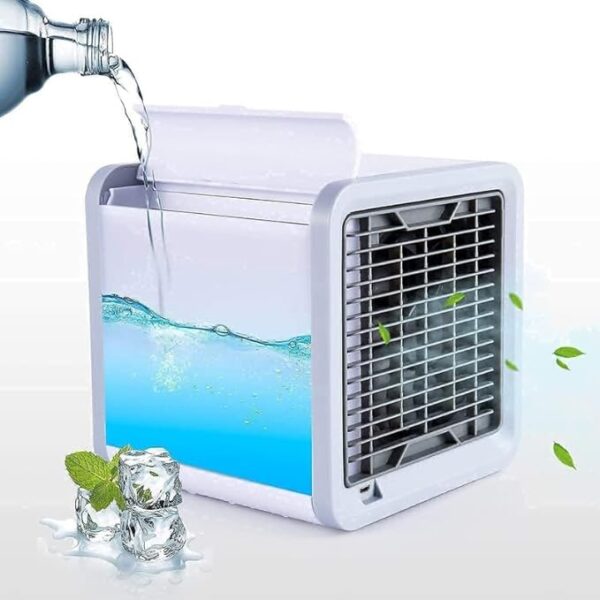 CASE PLUS Mini Arctic Air Cooler (New 2023 Edition) Portable 3-In-1 Mini Cooler || Air Cooler For Personal Space-New, White - Image 2