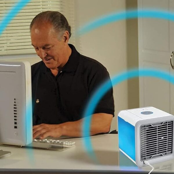 CASE PLUS Mini Arctic Air Cooler (New 2023 Edition) Portable 3-In-1 Mini Cooler || Air Cooler For Personal Space-New, White - Image 3