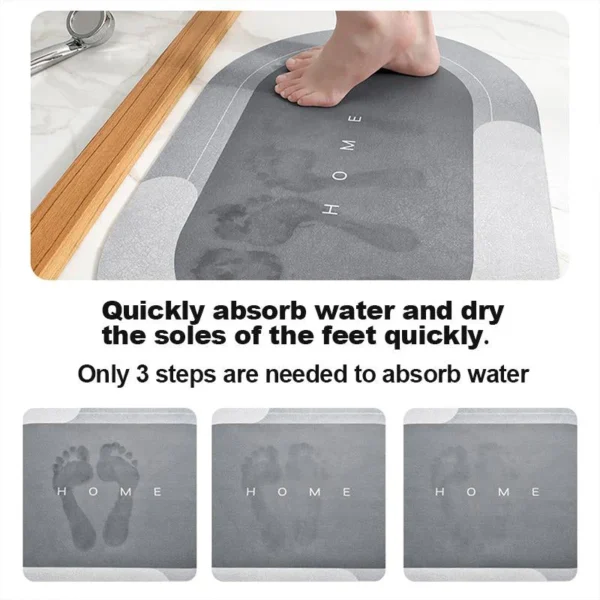 Super Absorbant Floor Mat - 2Piece || Best Quality 🌟|| Floor Mat For Quick Dry Rubber Backed Anti-Slip Rectangular Shape Floor Mat Non Slip Mat For Home Kitchen - Image 6