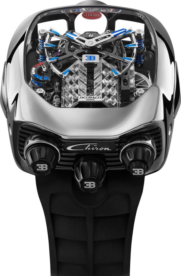Jacob & Co. Bugatti Chiron Tourbillon Watch With W16 Engine || Manual Winding || Special Deal || Trusted Seller || 2 Years Warranty🌟 || 20 Pieces Available - Image 6