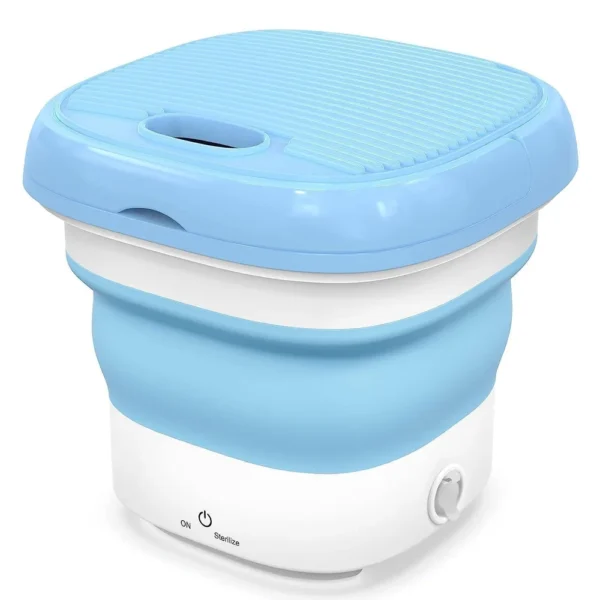 VTWILLA Washing-Machine-Portable-Mini-Foldable-Washer-and-Spin-Dryer-Small-Foldable-Bucket-Washer-for-Camping-RV-Travel-Small-Spaces-Lightweight-and-Easy-to-Carry